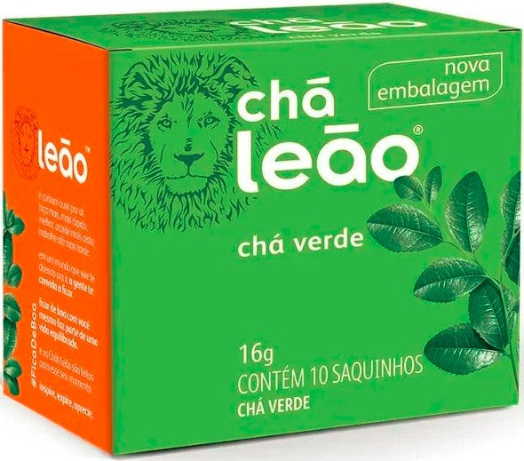 Chá verde natural Leão com 10 sachês