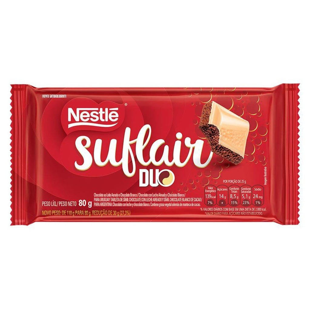 Chocolate ao Leite Suflair Duo 80g