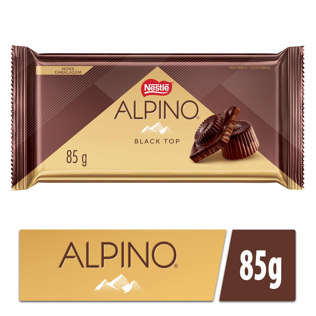 Barra de Chocolate Nestlé Alpino Black Top 85g